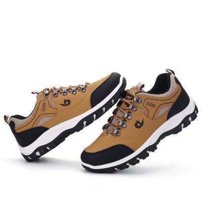 China CUSHIONING outdoor hiking shoes mens leather wear resistant shoes sports hiking hunting tactical sneakers 39-47 large size mens fashion for sale