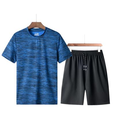 China QUICK DRY Custom Summer Sportswear Shirt And Logo Shorts Set For Men Cotton Running Custom Men Short Set Private Label Sweat Tracksuit for sale