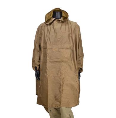 China Bachelor Raincoat TAN DROP KHAKI COLOR rain poncho with storage bag for sale