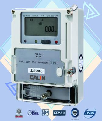 China Karten-Art einphasig-KWH-Meter-Vorauszahlungs-Wohnstromzähler zu verkaufen