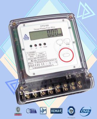 Chine Couverture privée de short de mètre électrique de port optique compteur d'électricité de 3 phases avec 9MM ennuyés à vendre