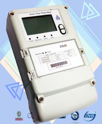 Cina Contatore elettrico trifase di Amr di 4 di Manica programmato di KWH cifre del tester 8 in vendita