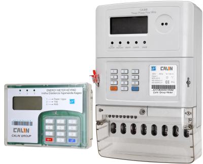 China Frankierte Strom-Dreiphasenmeter, Plc-Rf-Werbungs-Stromzähler zu verkaufen