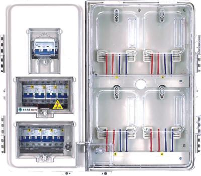 China 1 Phase außerhalb der elektrischen Positionen des Zählerkasten-4 für Hauptleitung 20 - 40 A zu verkaufen