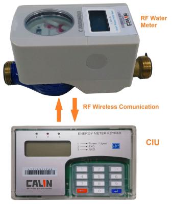 中国 割れたタイプ住宅の前払いされた水道メーター Rf コミュニケーション電子掛け金を降ろされた弁 販売のため