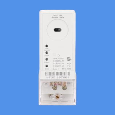 China STS Din Rail KWH Meter con conexión aislada por cable Métro electrónico de fase única para medición precisa de la energía en venta