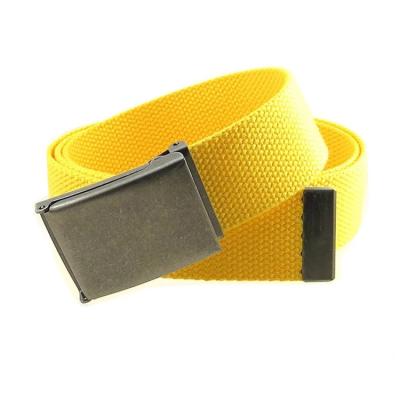 China Canvas Belt Logo Engraved Canvas Fabric Belt Promotional Fashion Customized for sale