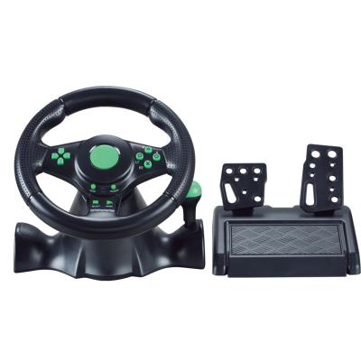 China With handbreak game steering wheel for PS2/PS3/X BOX/PC racing controller driving 180 degree adjustable angle for sale