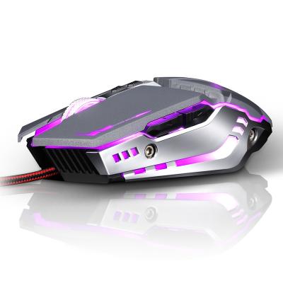 China Four-color Breathing Light Dongguan Customized Logo 16000 Dpi Touch RGB Wired Mobile Gaming Mouse for sale