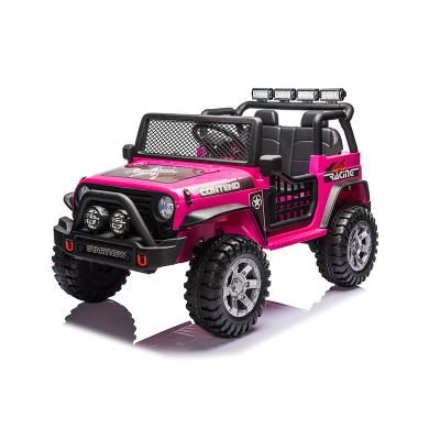 China Ride On Toy Ride on Truck Car 12V Kids Electric Vehicles with Remote Control Spring Suspension, LED Lights, Bluetooth, 2 Speeds for sale