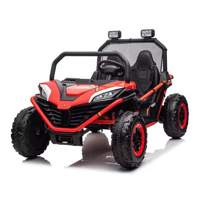 China Ride On Toy 2.4G Remote Control Double Seat Front Rear LED Headlights USB/FM Bluetooth Playback Power Display Four Wheel Ride-on Car ride on for sale