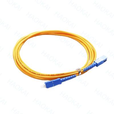 China FTTH FTTB FTTX Network SC/UPC to SC/UPC Patch Cord 3mm Singlemode Singlemode Cord 3M Fiber Optic Patch for sale