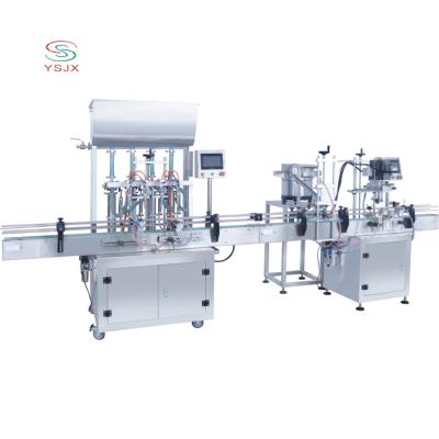 China Chemical Automatic Hand Sanitizer Production Line Filling Capping Machinery Price for sale