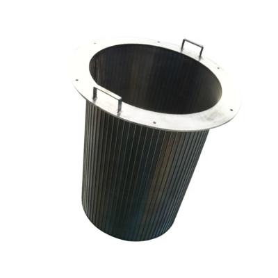 China Factory 20 Micron Stainless Steel Wedge Wire Johnson Water Well Wrapped Continuous Split Screen Pipe Liquid Filter for sale