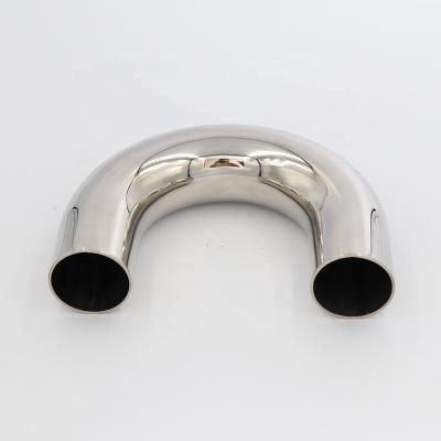 China Traditional Customized Stainless Steel Tube Elbow Stairs Handrail Fittings Railing Accessories for sale