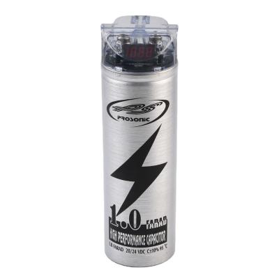 China With Low Voltage Digital High Quality Aluminum Electrolytic Farad Display Psc-123 Hybrid Power Capacitor For Car Audio for sale