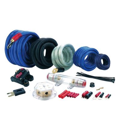 China PSK-1 4 Gauge 12V Professional Car Audio Amplier Power Wiring Kit for sale