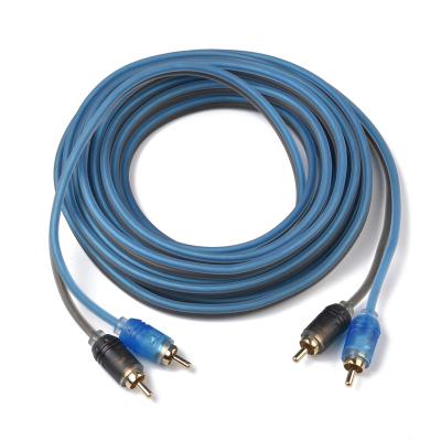 China Multimedia PS-R3, 1M/2M/3M/5M High Quality Blue and Black RCA Cables Interconnect Cable Audio/Video Cable For Car Audio for sale