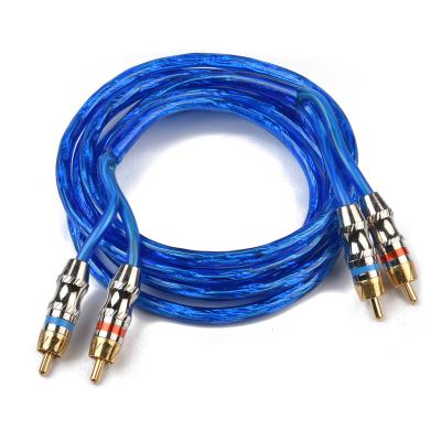 China Multimedia PS-R7 1M/2M/3M/4M/5M High Quality METALPlugs Al Foil RCA Cables Interconnect Funicular Audio Video Cable for sale