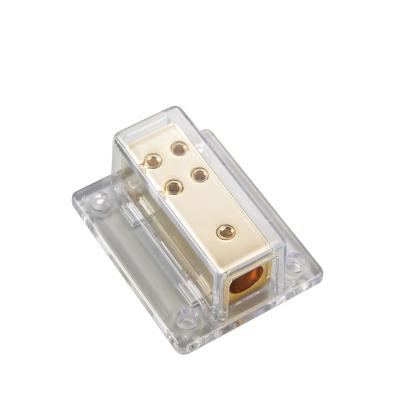 China High Quality Zinc Alloy PSB-14 Car Audio Power Distribution Block Car Parts 0ga Inlet 4x4ga Outlet Or 4ga Outlet 4x8ga Inlet for sale