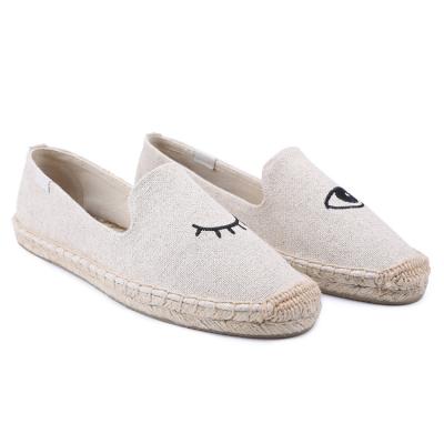 China Wholesale Anti-slippery Embroidery Slip On Sneakers Casual Flats Shoes for sale