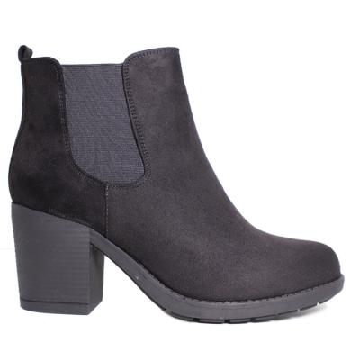 China Comfort Women Anti-Slippery Ankle Block Boots Fashion Ladies High Heel Boots Shoes for sale