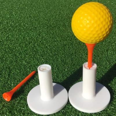 China Rubber Golf Tee Rubber Holder Set For Driving Range Golf Practice Mat (1.5