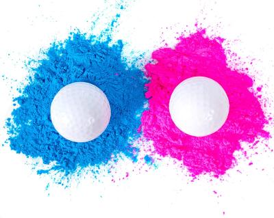 China Powder Exploding Golf Balls Set For Baby Gender Reveal Party for sale