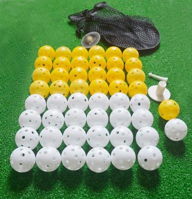 China Plastic Golf Balls Practice Golf Practice Perforated For Practice Home Backyards Swing Practice Driving Range HZSA45643133 for sale