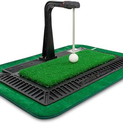 China Swing Golf Training Aid Auto Kick Putting Green Swing Back Stick with Speed ​​Controller Real Impact Swing Mat Spare Connector for sale