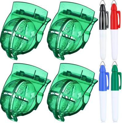 China Liner Liner Ball Marking Tool Alignment Tool and 4 Pieces Golf Ball 4 Pack Golf Marker Pen Drawing (Green) Hazmi12574455 for sale