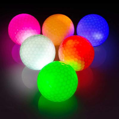 China Glow Flashing Golf Ball Led Up Light Lasting Bright Night Dark Colors 6 Timer Constantly 8 Minutes HAM97599 for sale