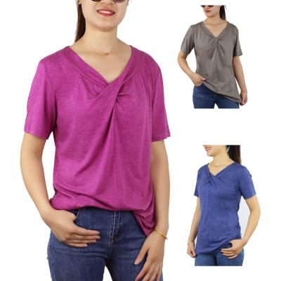 China Wholesale QUICK DRY summer tops T-shirt blouse women designer Casual T-shirt for women 2021 for sale