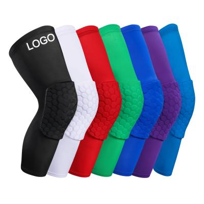 China Wholesale Custom Elastic Sports Basketball Knee Pads Motorcycle Knee Protector Knee Sleeve Support Weightlifting Adult for sale