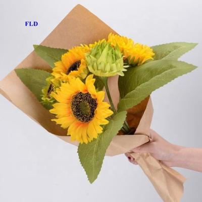 China Europe Fuleide Floral Decor Flowers Artificial Decorative Sunflowers For Home Office Wedding Christmas Decoration Flowers for sale