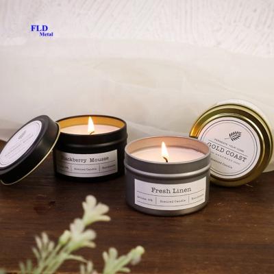 China Home decor/gifts/scented candle dropshipping private label tin jar 90g 3oz soy wax home decor factory wholesale custom scented candle gift for sale