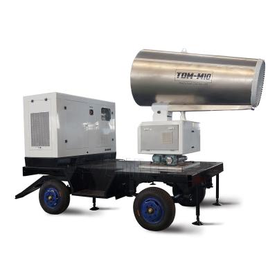 China Factory direct sales 100m electric trailer fog cannon machine high performance and long range with generator set for sale