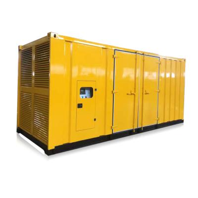 China Diesel Container Generator factory direct sales water cooled Generator 1000kva 800kw ac brushless alternator generator with ATS for sale