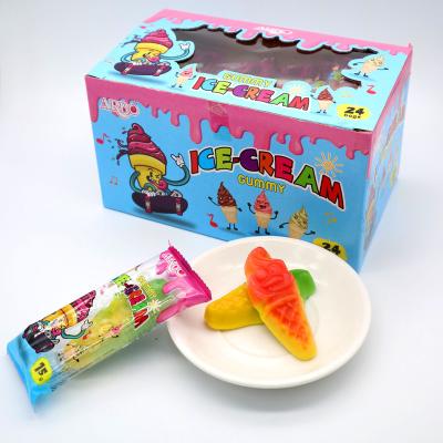 China Normal OEM  Gummy Candy  Gummy Ice cream Soft Candy Fruity sweets candy factory for sale