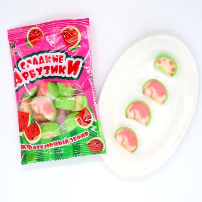 China Normal Marshmallow wholesale custom yummy cotton candy Candy Coated Marshmallow watermelon marshmallow for sale