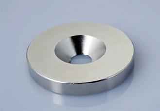 China 1mm-200mm Industrial Rare Earth Neodymium Magnets For Ring Countersunk for sale