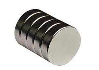 China Neodymium Disc Strong Permanent Magnets N40 / N45 With Bright Nickel Plating for sale