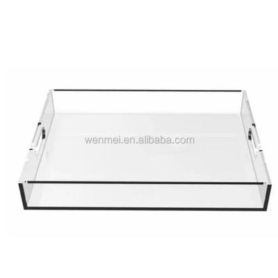 China NC Welocme 100pcs AT-005 High Standard Acrylic Clear Hot-bending Tray Days Acrylic Rolling Rack Customized Logo Acceptable 15~30days 3-5; GUA for sale