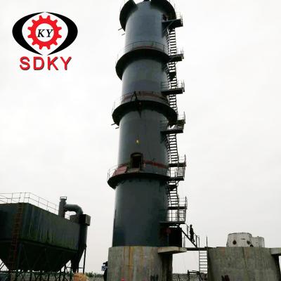 China Hotels Vertical Shaft Lime Kiln Rotary Kiln For Activated Carbon In Russian for sale