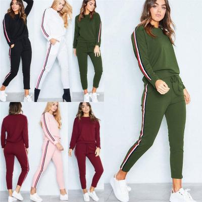 China NEW Logo Women Tracksuit Custom Oversized Sweatshirt High Quality Waterproof Sweatsuit 2 Pieces Set Gym Women Fitness Wear Printed Casual for sale