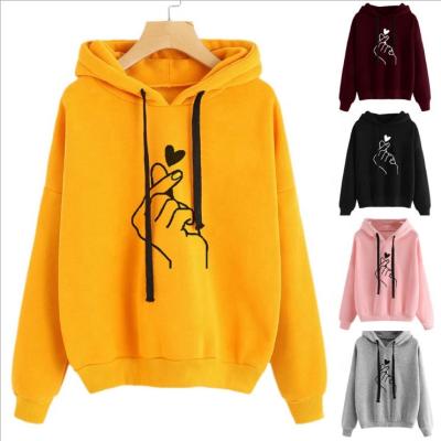 China Custom Printed Hot Selling QUICK DRY Pullover Casual Loose Cozy Hoodies For Women Long Sleeve Oversized Hoodie Women Sweatshirt for sale