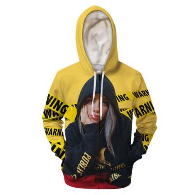 China Promotional Custom Thick Graphics Printing Men's Zipper Anti-wrinkle Up Hoodies for sale