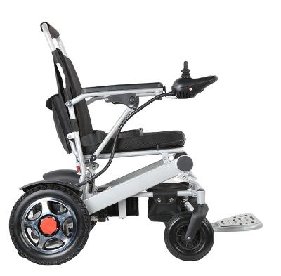 China Aluminum alloy portable folding electric wheelchairs for disabled people are cheap for sale