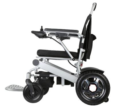 China Aluminum alloy A hot seller is a foldable foldable lithium battery dual control electric wheelchair for sale