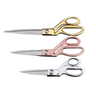 China Embroidery Seamstress Sewing Stainless Steel Shears Tailoring Tailor Fabric Sewing Tailor Scissors Gold for sale